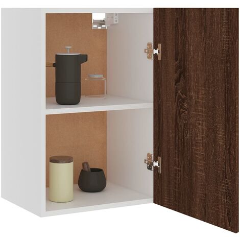 Armario de cocina,Mueble de pared colgante madera marrón roble 39,5x31x60  cm vidaXL