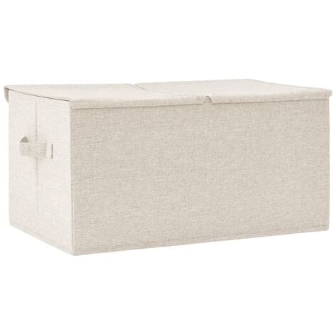 Pack de cajas de almacenaje de 70 cm de tela poliéster y oxford gris  antracita plegables VidaXL