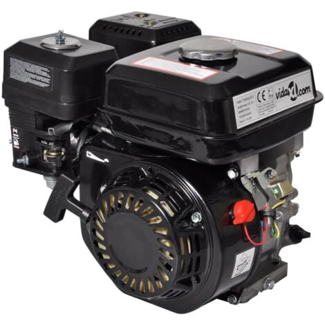 Motor de gasolina negro de 6,5 HP y 4,8 kW vidaXL439398