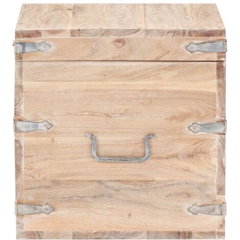 vidaXL Baúl de almacenaje de madera de pino mejicana Corona Range  91x49,5x47 cm