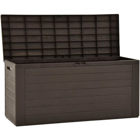 Gardebruk Caja de Almacenaje Metálica Arcón Exterior Baúl de Jardín 360L  Acero Galvanizado 120x62x63cm