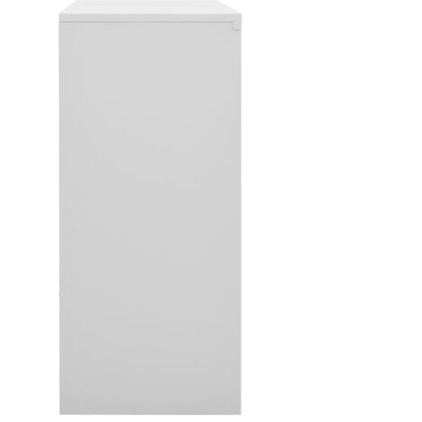 VidaXL Armario archivador de acero gris claro 90x40x40 cm