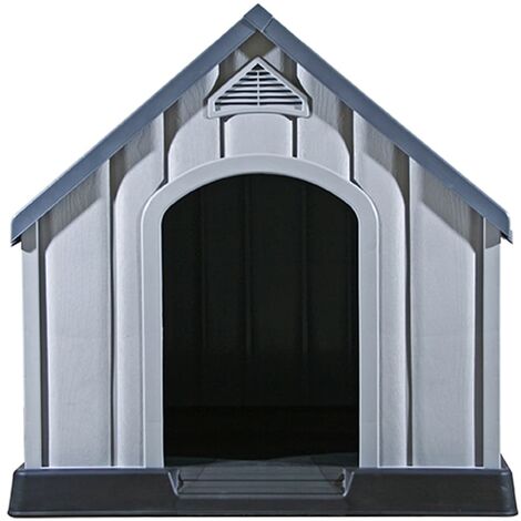 Caseta para perro 7house exterior blanco/gris 92x87x91 cm