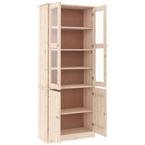 Librería con cajones ALTA madera de pino blanco 77x35x186,5 cm