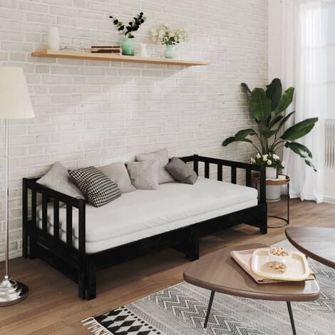 Sofá cama doble con cajones y cama nido extensible de madera para  dormitorio, sala de estar, gris