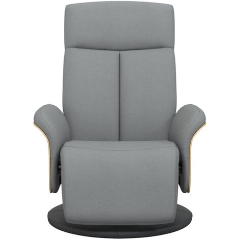 Sillón vidaXL orejero reclinable de cuero sintético gris, Sillones, Los  mejores precios