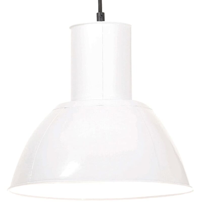 Unico Design Lampada a Sospensione 25 W Bianca Rotonda 28,5 cm E27 28,5x28  cm Magnifico it - Bianco85547