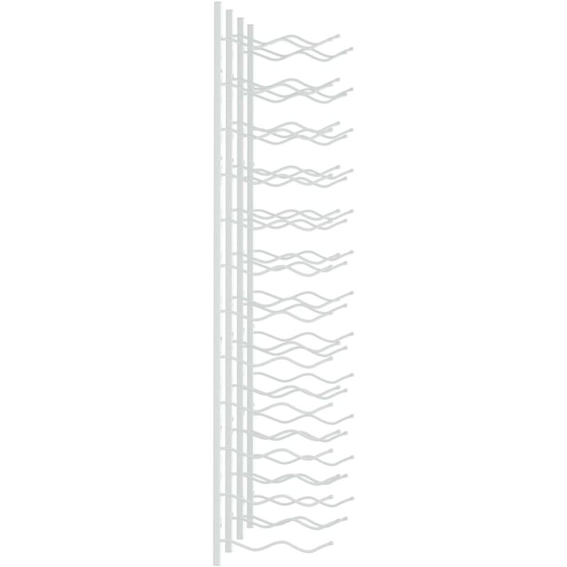 Unico Design Portavini da Parete per 24 Bottiglie 2 pz Bianchi in Ferro  22.5x2.5x116 cm Magnifico it - Bianco64533