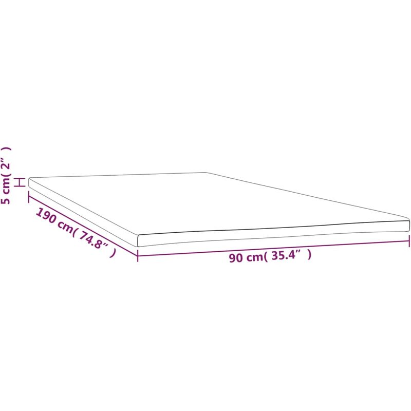 Unico Design Coprimaterasso 180x200x5 cm 180x200x5 cm Magnifico it -  Bianco83069