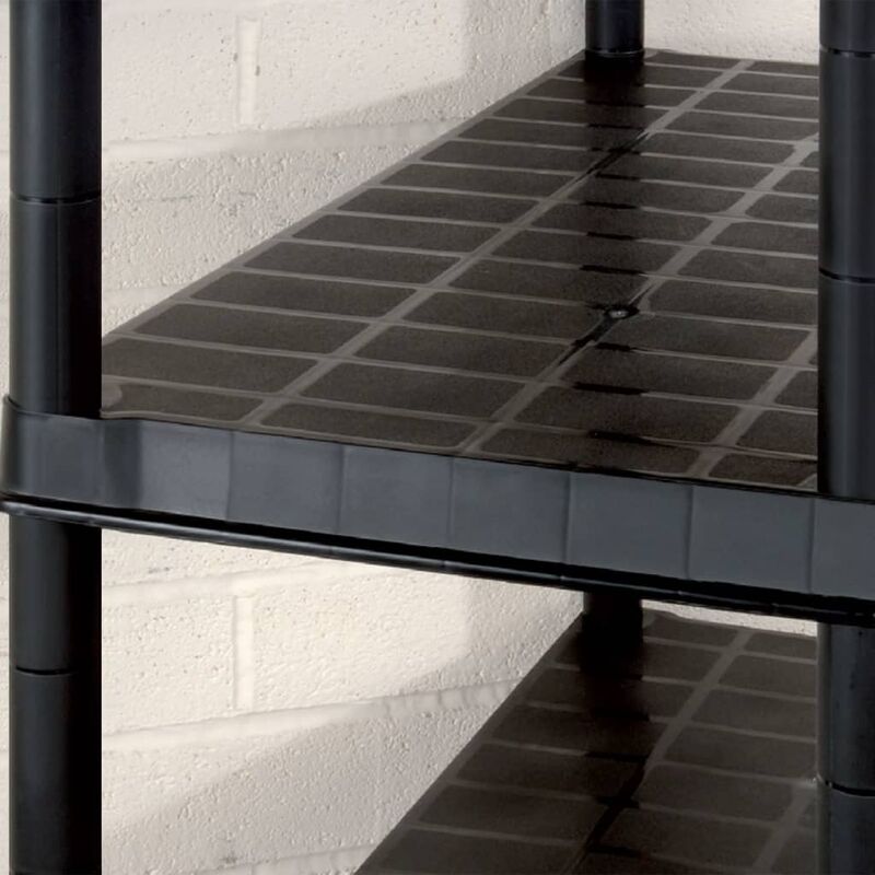 Maison Exclusive - Scaffale a 5 Ripiani Nero 366x45,7x185 cm in Plastica