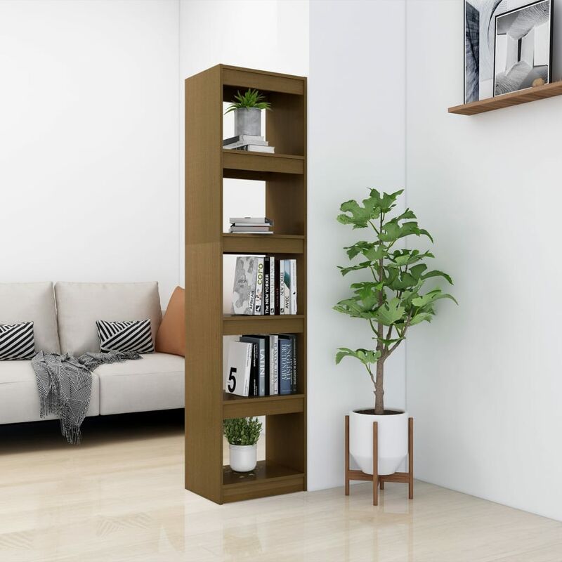 Unico Design Libreria/Divisorio Marrone Miele 40x30x167,5cm Massello di  Pino 40x30x167,5 cm Magnifico it - Marrone56373