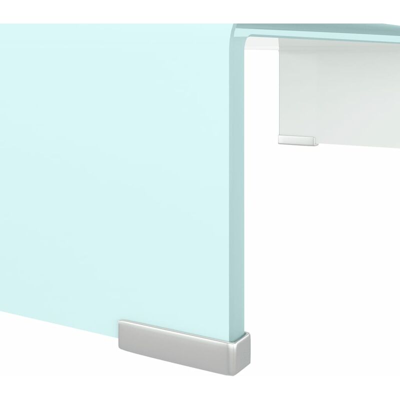 Maison Exclusive - Supporto TV / Rialzo Monitor in Vetro Verde 120x30x13 cm