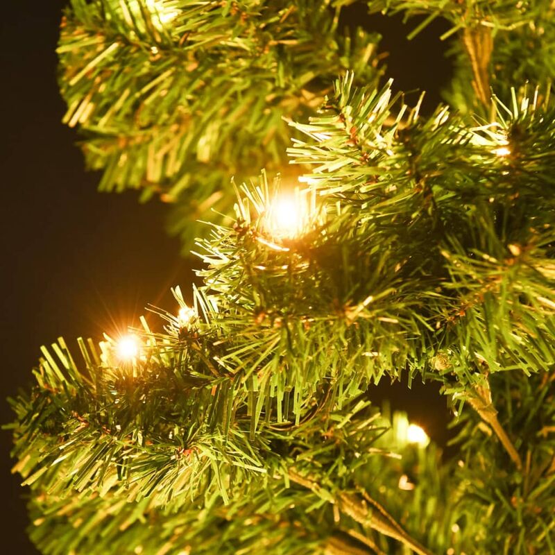 ALBERO DI NATALE Super Folto Pino Slim Salvaspazio Innevato Saint