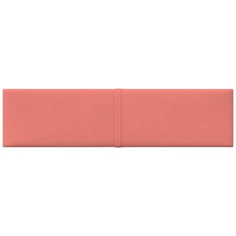 Unico Design Pannelli Murali 12 pz Rosa 60x15 cm Velluto 1,08 m² 60x15 cm  Magnifico