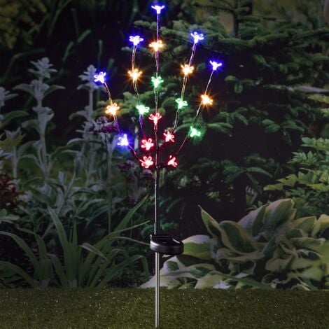 Maison Exclusive - Lampione Solare a LED da Giardino 20 cm 3 pz con  Picchetto