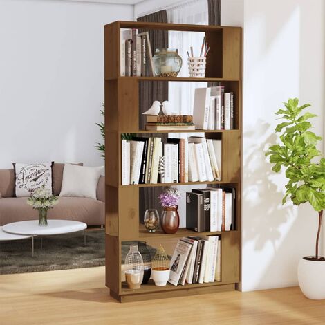 Icon Space Libreria Moderna Angolare a 6 Ripiani in Metallo e MDF