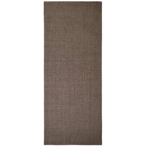 Tappeto in Sisal Naturale 100x200 cm Tortora