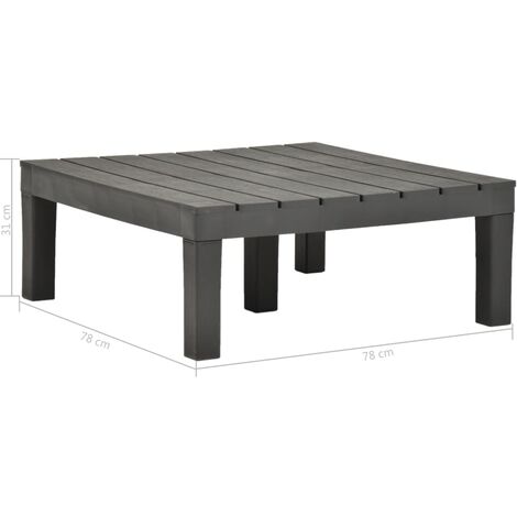 Tavolino Basso da Caffè - Tavolino da Salotto Rovere Marrone 100x60x42 cm  Legno Multistrato BV275494 - BonneVie