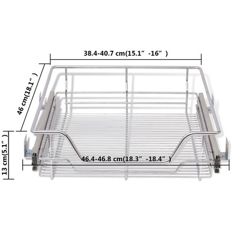 vidaXL Supporto Forno a Microonde a 2 Livelli 60x30x60cm Ferro Cromato