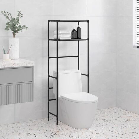 Armadietto di stoccaggio sopra la toilette, Armadio moderno a 4 livelli per  bagno avanderia balcone Bianco - Costway