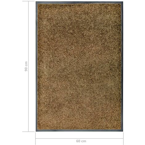 Unico Design Zerbino Lavabile Marrone 60x90 cm 90x60 cm Magnifico it -  Marrone65325