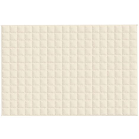 Maison Exclusive - Coperta Ponderata Crema Chiaro 120x180 cm 5 kg Tessuto