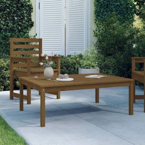 Unico Design Tavolo da Giardino Miele 121x82,5x45 cm Legno Massello di Pino  121x82,5x45 cm Magnifico it - Marrone16560