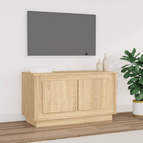 Mobile TV Rovere Sonoma 140x40x35,5 cm in Legno Multistrato