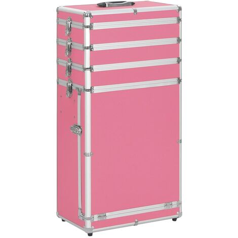 Unico Design Valigia Trolley per Cosmetici in Alluminio Rosa 37x24x74 cm  Magnifico it - Rosa99855