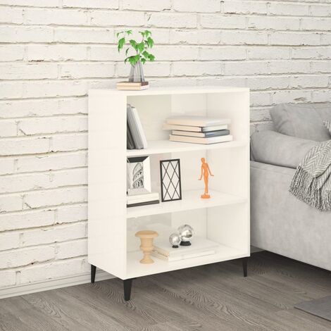 Maison Exclusive - Libreria Nera 69,5x32,5x90 cm in Legno