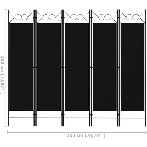 Relaxdays Paravento a 4 Pannelli, Divisore Pieghevole,180x180 cm