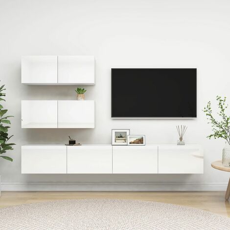 Mobile TV modello Berit 180x30 in colore bianco