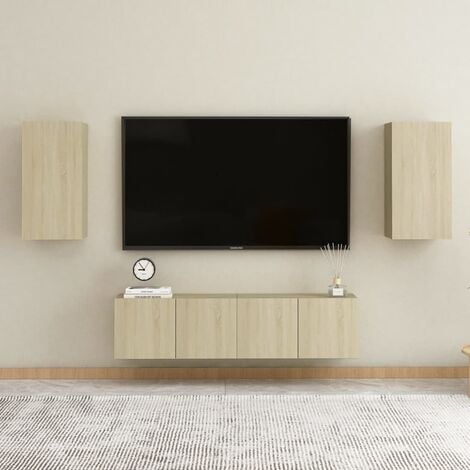 Mobile Porta TV Sospeso Rovere Sonoma 60x30x30 cm