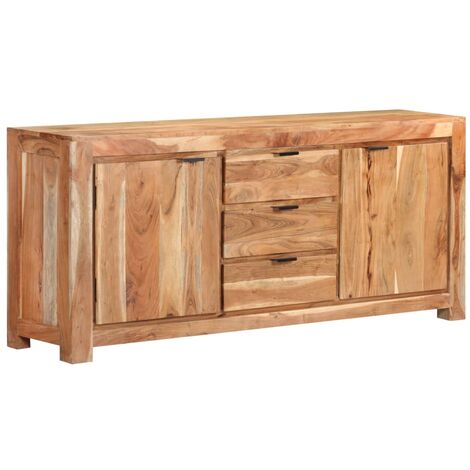 Credenza Alta in Legno di Acacia Massello di Design Classico