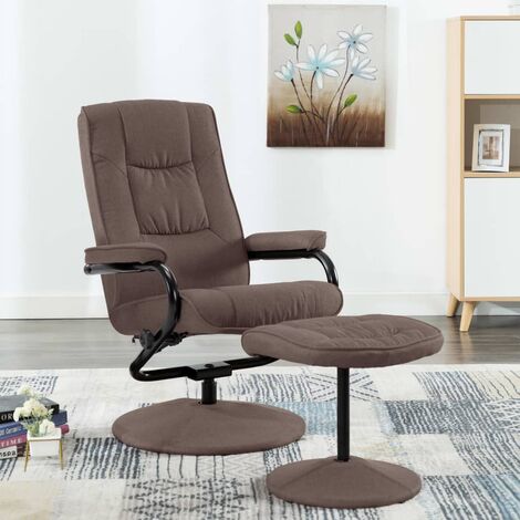 Homcom - Poltrona Design Eames Style Reclinabile con Poggiapiedi