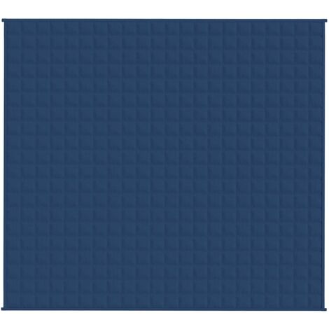 Maison Exclusive - Coperta Ponderata Blu 200x220 cm 13 kg Tessuto