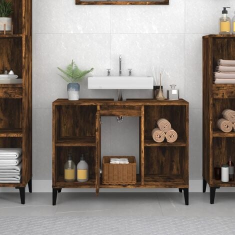 Maison Exclusive - Mobile Sottolavabo Nero 63x30x54 cm in Legno Multistrato