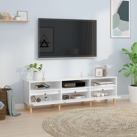 Maison Exclusive - Mobile Porta TV Bianco 102x37,5x52,5 cm in Truciolato