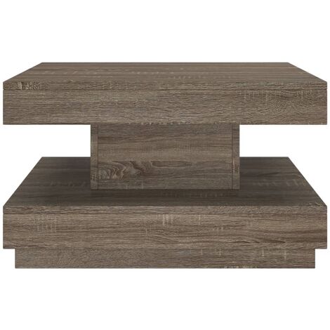 Unico Design Tavolino da Salotto Grigio 60x60x35 cm in MDF