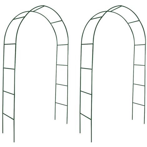 Arco da Giardino in Acciaio 37x130xh240 cm per Rampicanti Rama