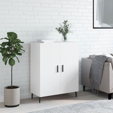 Unico Design Credenza Bianca 70x41x75 cm in Legno Multistrato