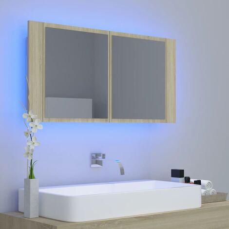 COSTWAY Mobile a Specchio per Bagno Armadietto Arredo con Specchio a Parete  con Due Ante, Bianco, 65x62x11cm