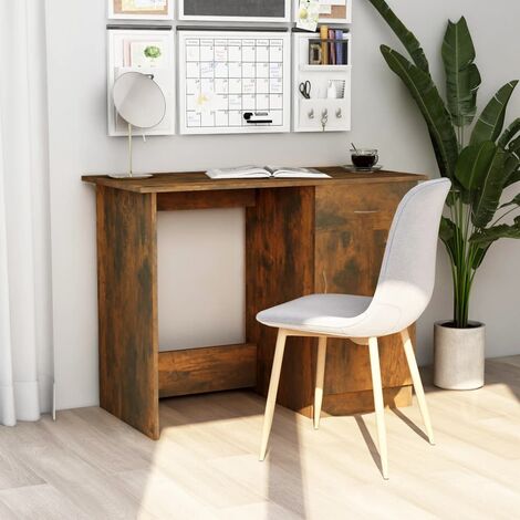 Unico Design Scrivania Rovere Fumo 100x50x76 cm in Legno Multistrato  100x50x76 cm Magnifico it - Marrone33177