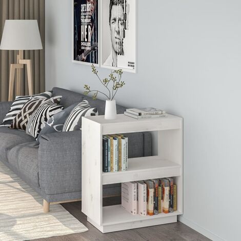 Unico Design Libreria Bianca 60x35x71 cm in Legno Massello di Pino 60x35x71  cm Magnifico it - Bianco96517