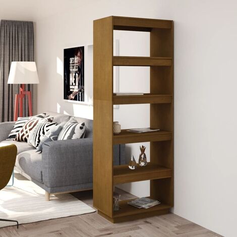 Unico Design Libreria/Divisorio Marrone Miele 60x35x167 cm in Legno di Pino  60x35x167 cm Magnifico it 