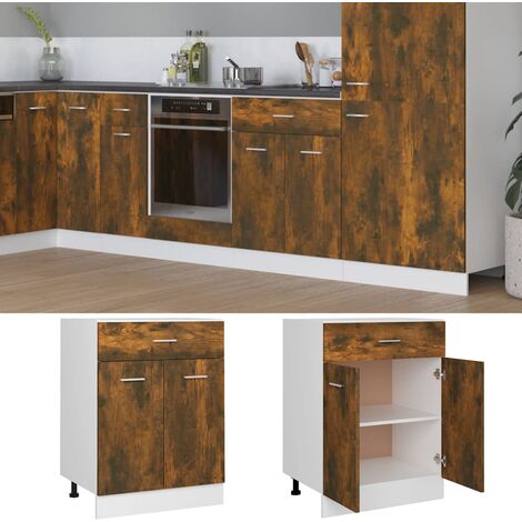 Base cassettiera cucina 40x60xH84 cm in legno colore Lava Lava