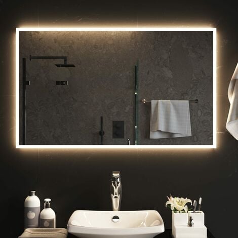 Specchio ovale con struttura in oro specchio da bagno dal Design