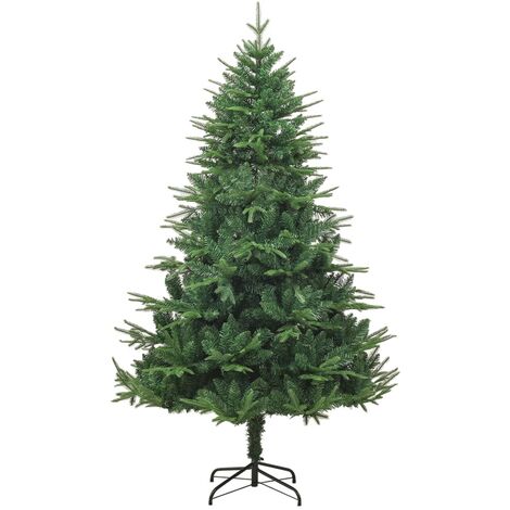 210 x 130 cm Albero di Natale Artificiale Verde 210cm PVC e PEMAISON DECO  - Verde