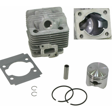 Cilindro e pistone per decespugliatore Alpina GGP 528/528T/528D, STAR 28T/28TJ/28/28J/28D/28DJ, TR25J, TB25/25CX, BJ 250/250D/250DJ - 360340