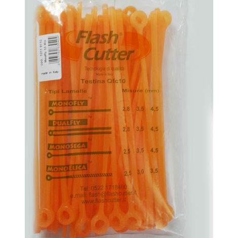 LAMELLE PER TESTINA FLASH CUTTER SEZIONE OVALE 3,5x5,5 MM MONOFLY 40 PZ. - 10119110